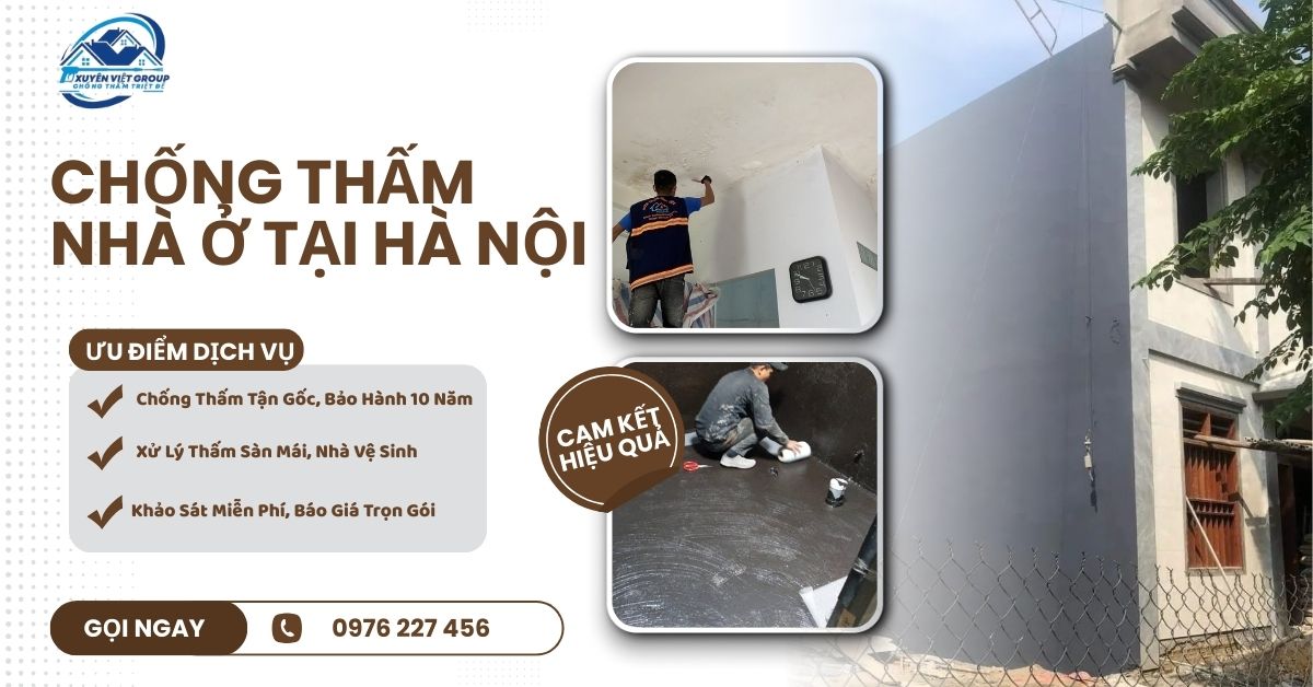 Chống thấm nhà ở tại Hà Nội