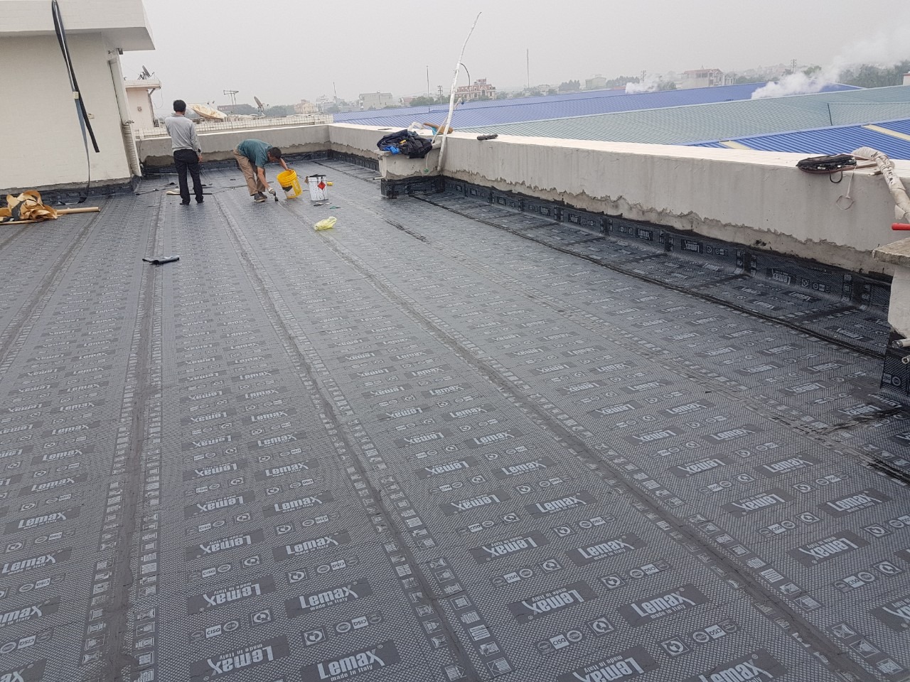 Chống thấm sàn mái tại Bắc Ninh bằng vật liệu chính hãng