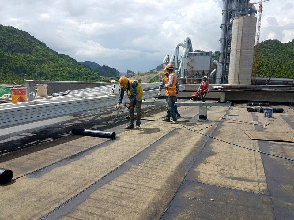 Chống thấm cho nhà xưởng lớn tại Thanh Trì