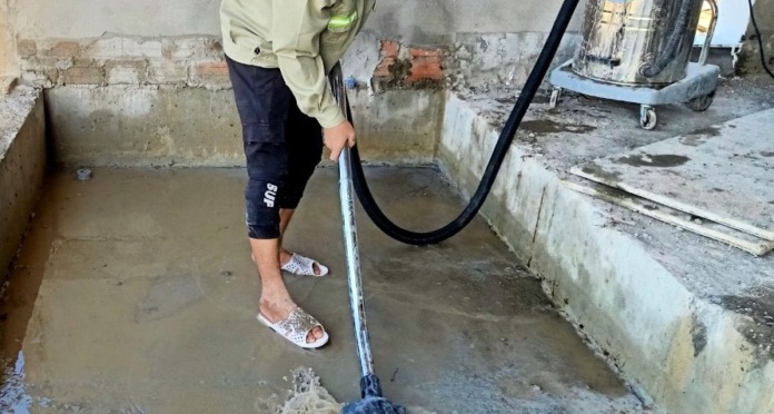 Chuẩn bị bề mặt trước khi thi công chống thấm