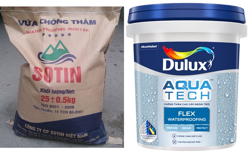 Các vật liệu, vật tư chống thấm
