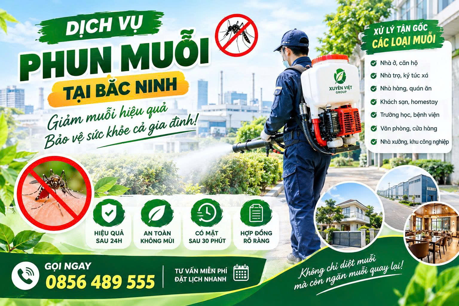 Dịch vụ phun muỗi tại Bắc Ninh