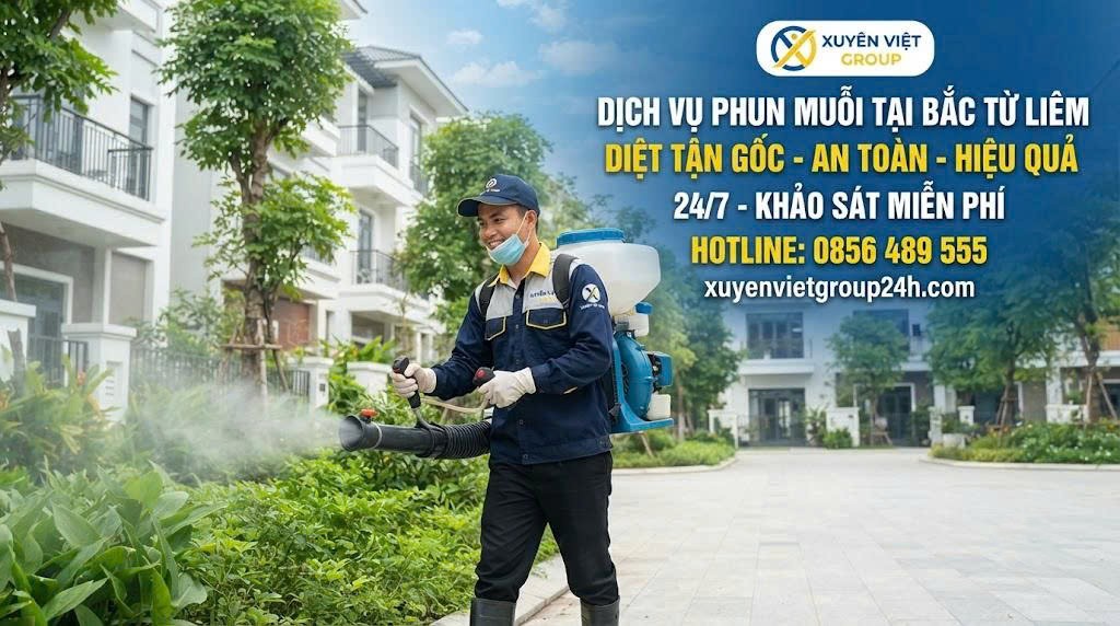 Dịch vụ phun muỗi tại Bắc Từ Liêm