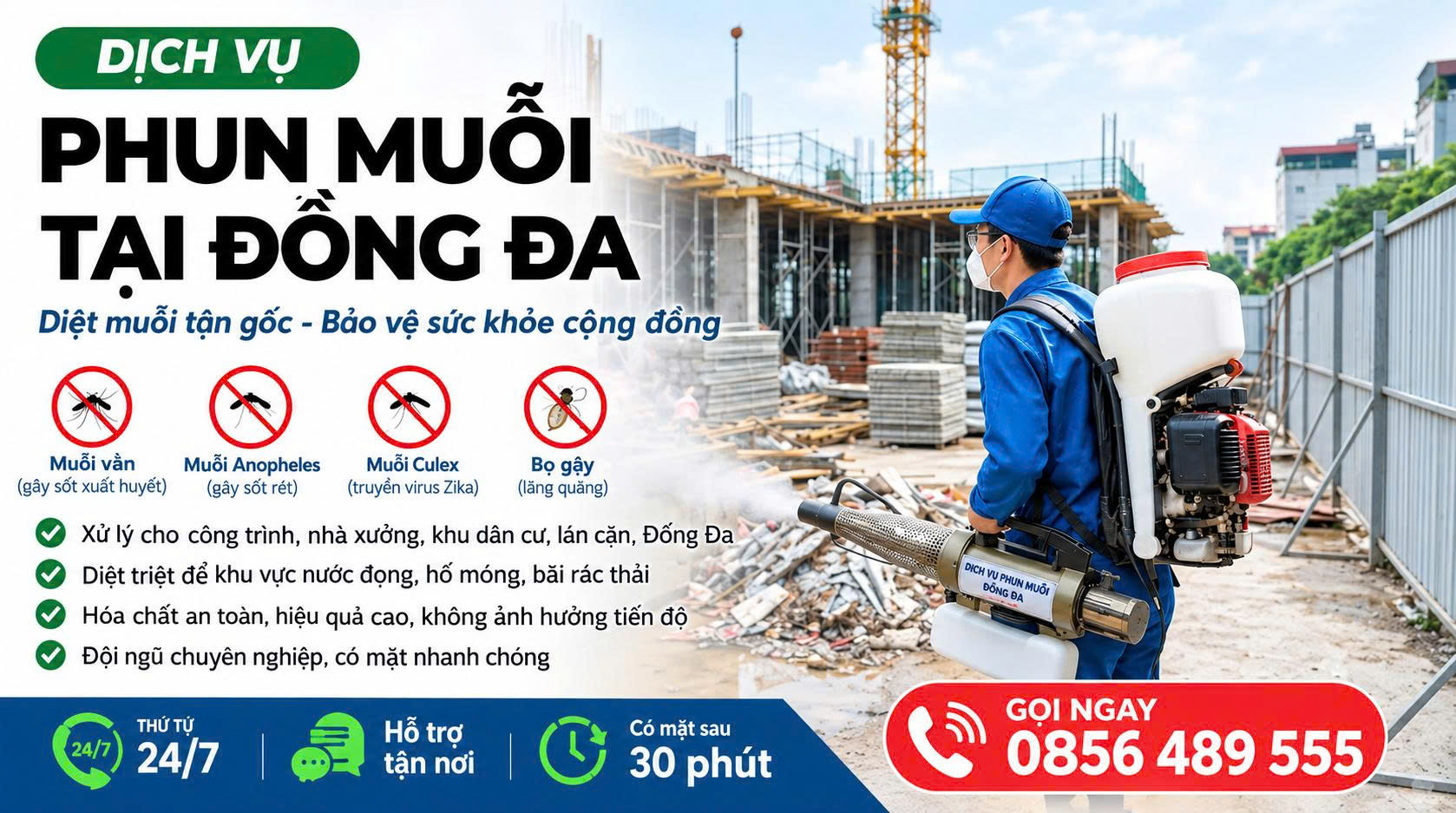 Dịch vụ phun muỗi tại ĐỐNG ĐA