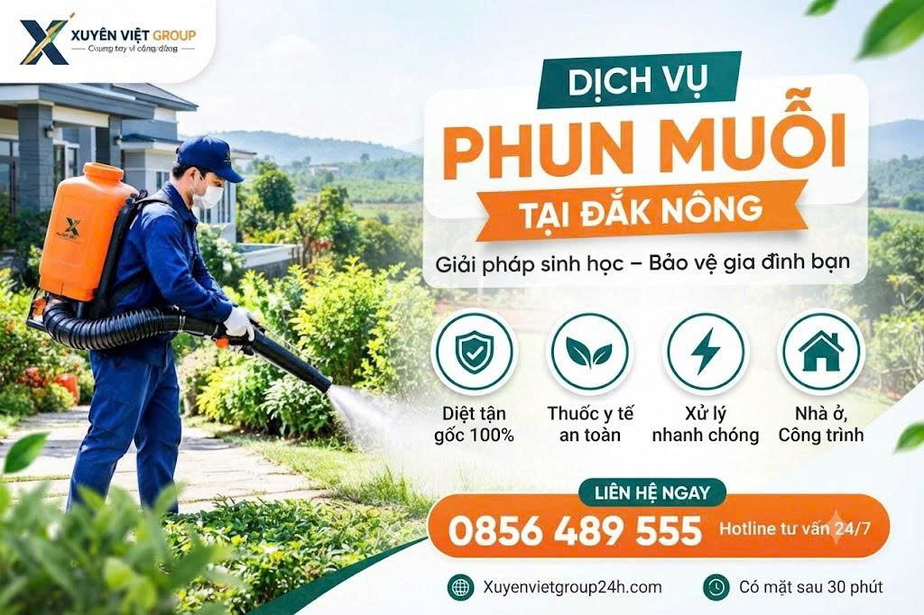 Dịch vụ phun muỗi tại Đắk Nông