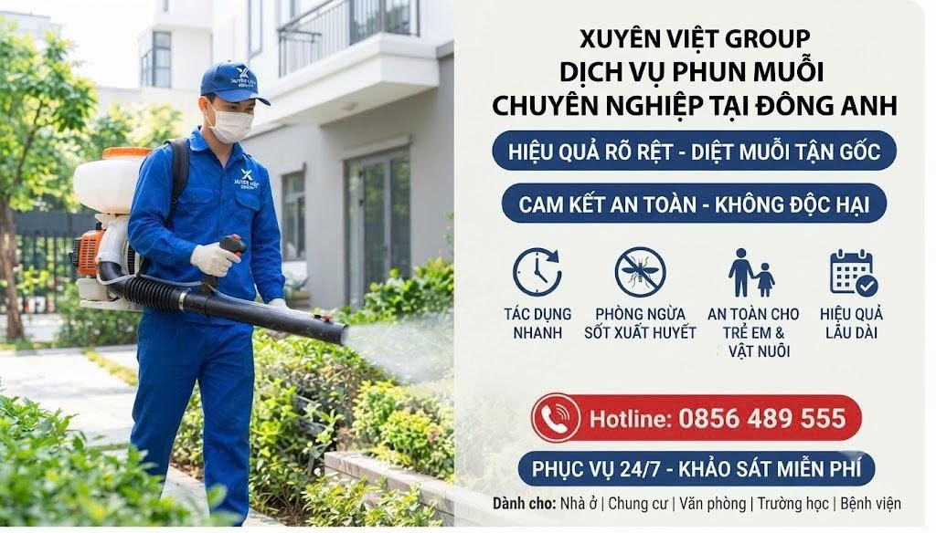 Dịch vụ phun muỗi tại Đông Anh