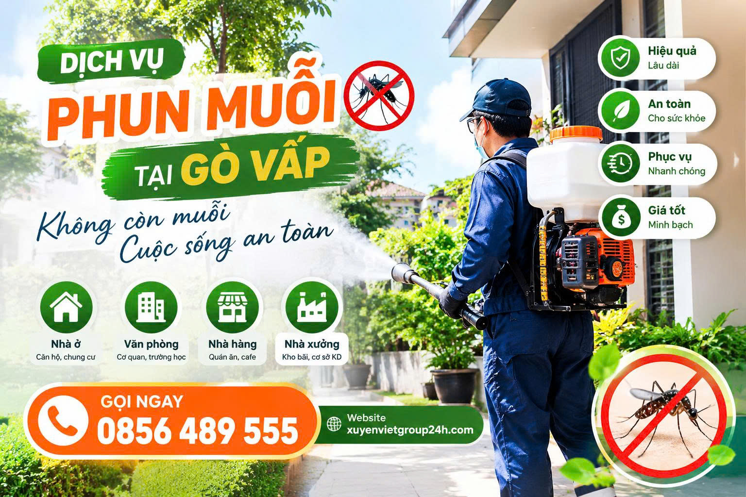 Dịch vụ phun muỗi tại Gò Vấp