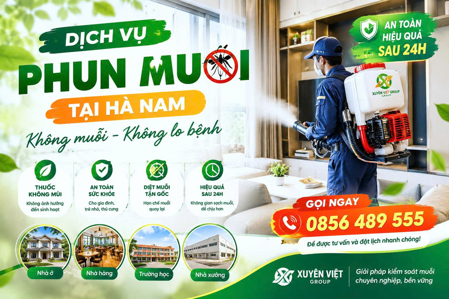 Dịch vụ phun muỗi tại Hà Nam