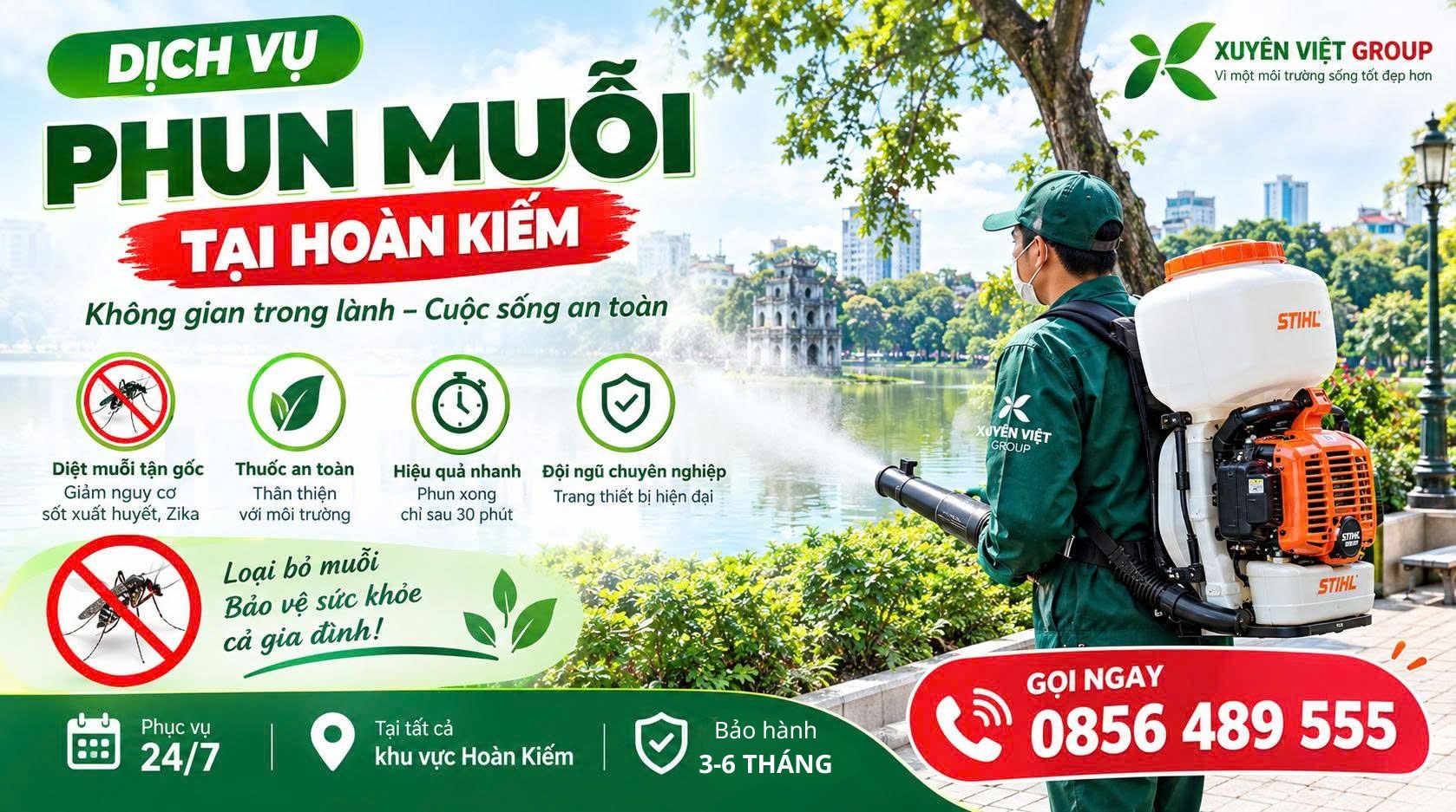 Dịch vụ phun muỗi tại Hoàn Kiếm