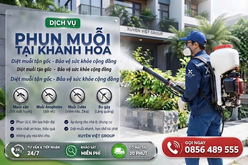 Dịch vụ phun muỗi tại Khánh Hòa