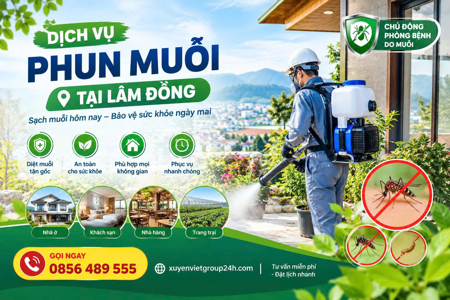 Dịch vụ phun muỗi tại Lâm Đồng