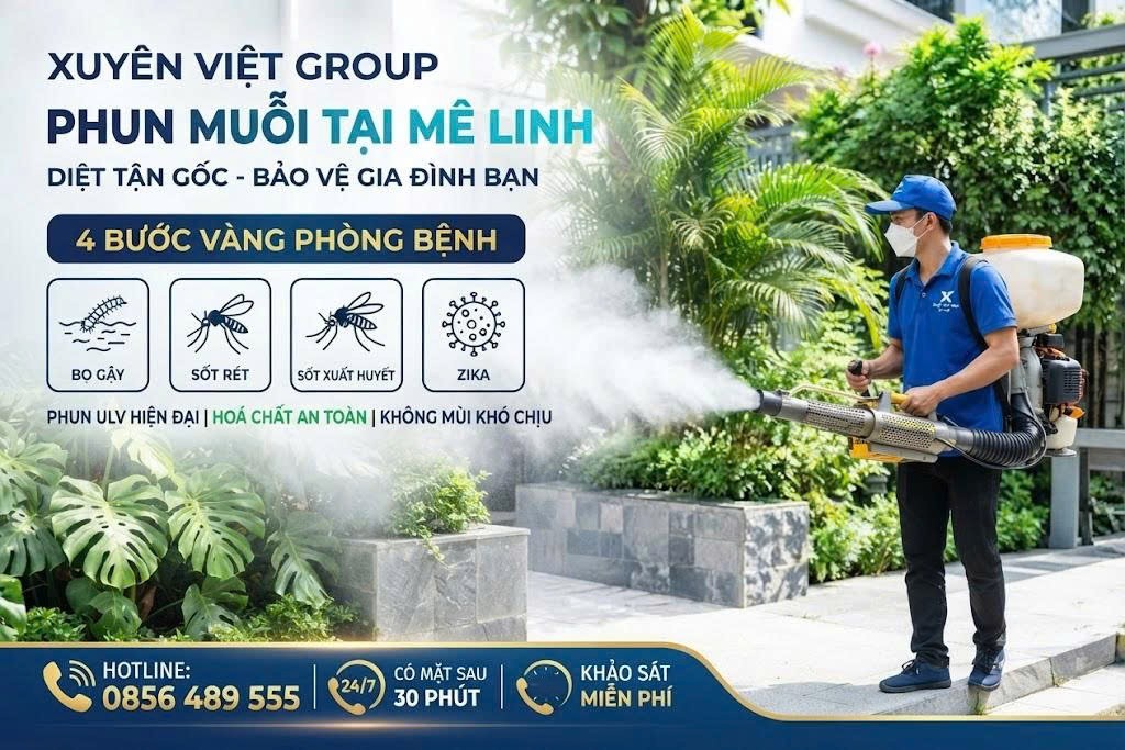 Dịch vụ phun muỗi tại Mê Linh