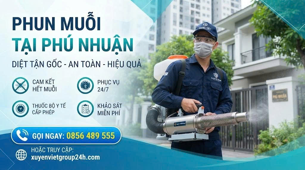Dịch vụ phun muỗi tại Phú Nhuận