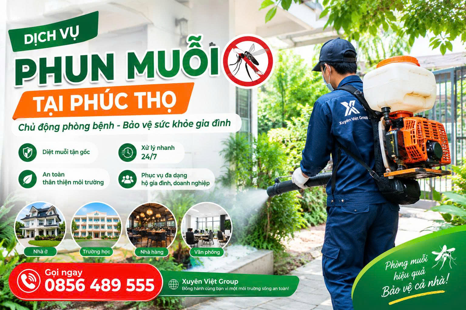 Dịch vụ phun muỗi tại Phúc Thọ