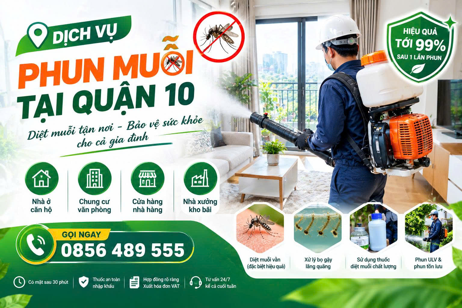 Dịch vụ phun muỗi tại Quận 10