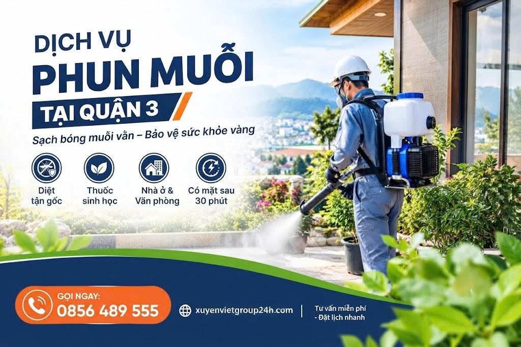 Dịch vụ phun muỗi tại Quận 3