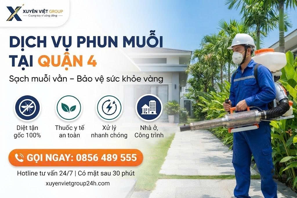 Dịch vụ phun muỗi tại Quận 4