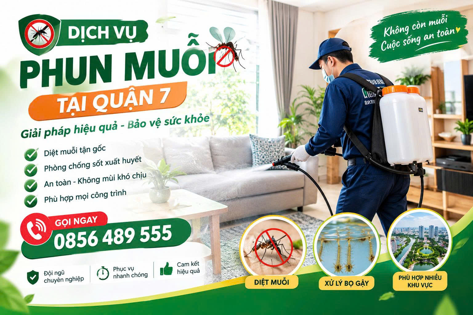 Dịch vụ phun muỗi tại Quận 7