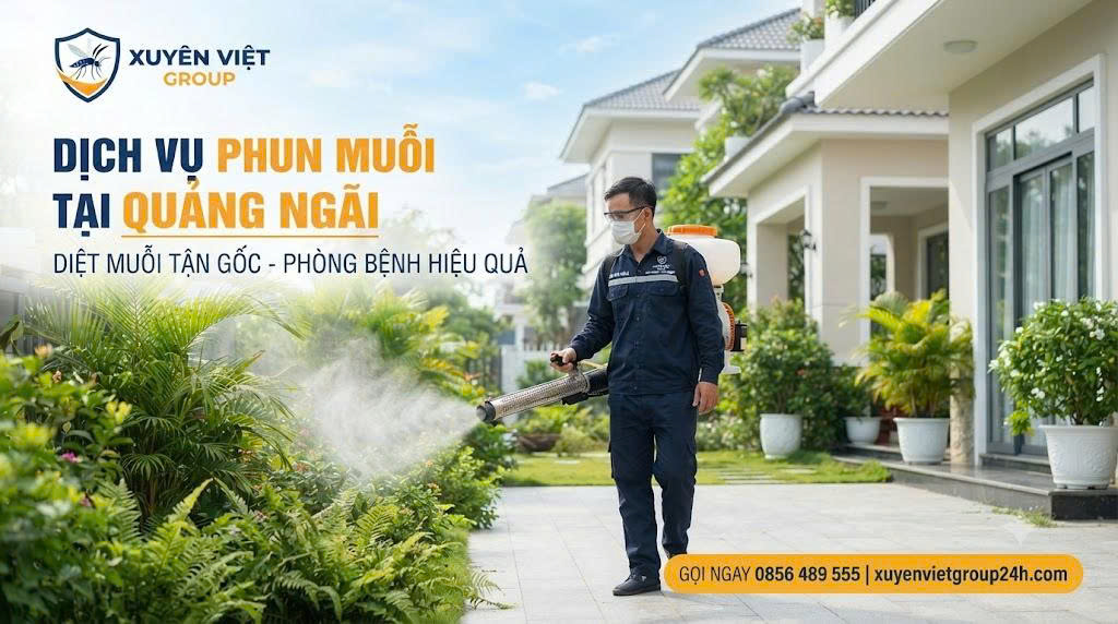 Dịch vụ phun muỗi tại Quảng Ngãi