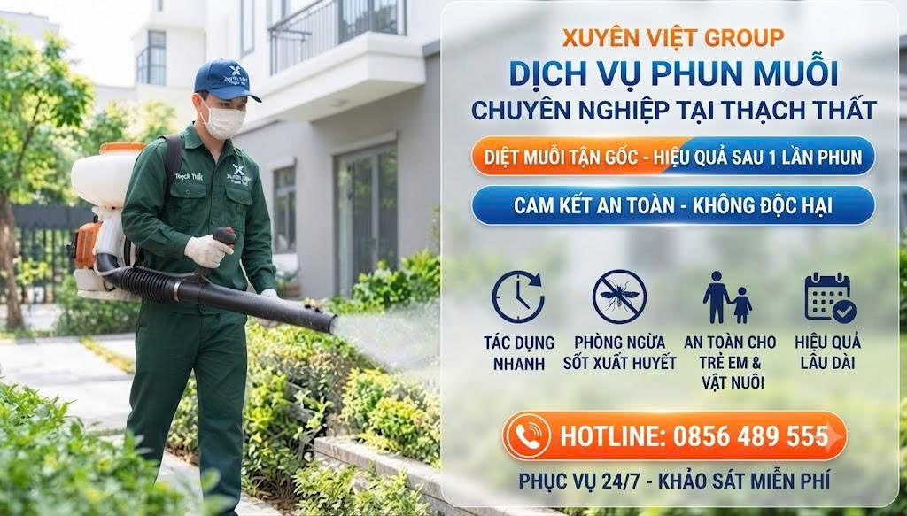 Dịch vụ phun muỗi tại Thạch Thất