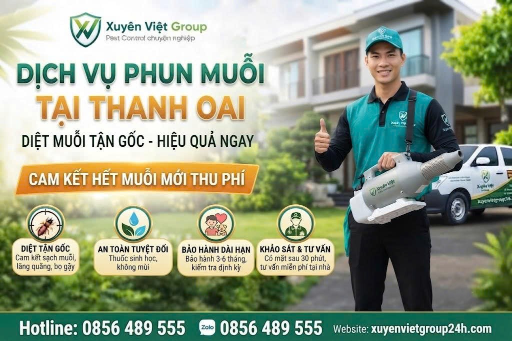 Dịch vụ phun muỗi tại Thanh Oai