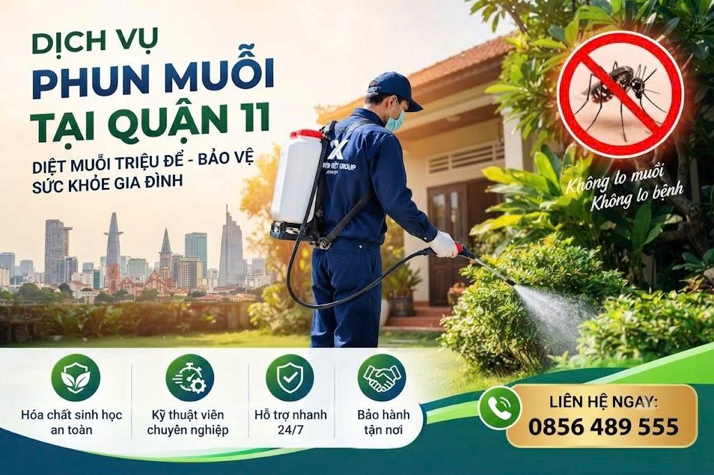 dịch vụ phun muỗi Quận 11