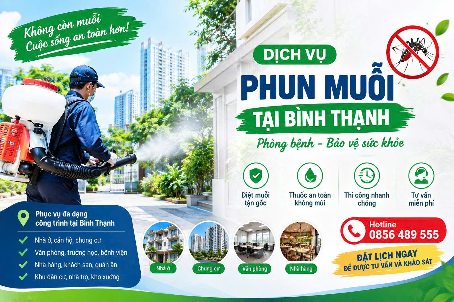 dịch vụ phun muỗi tại Bình Thạnh