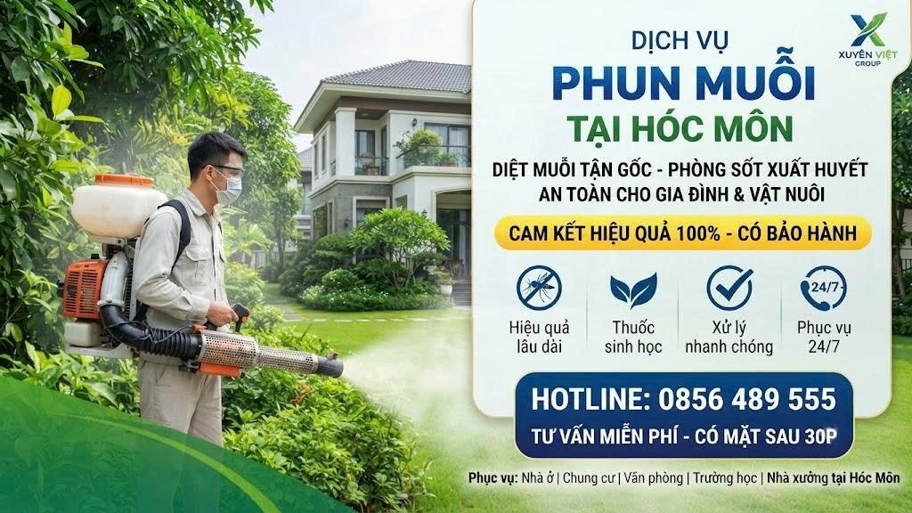 dịch vụ phun muỗi tại Hóc Môn