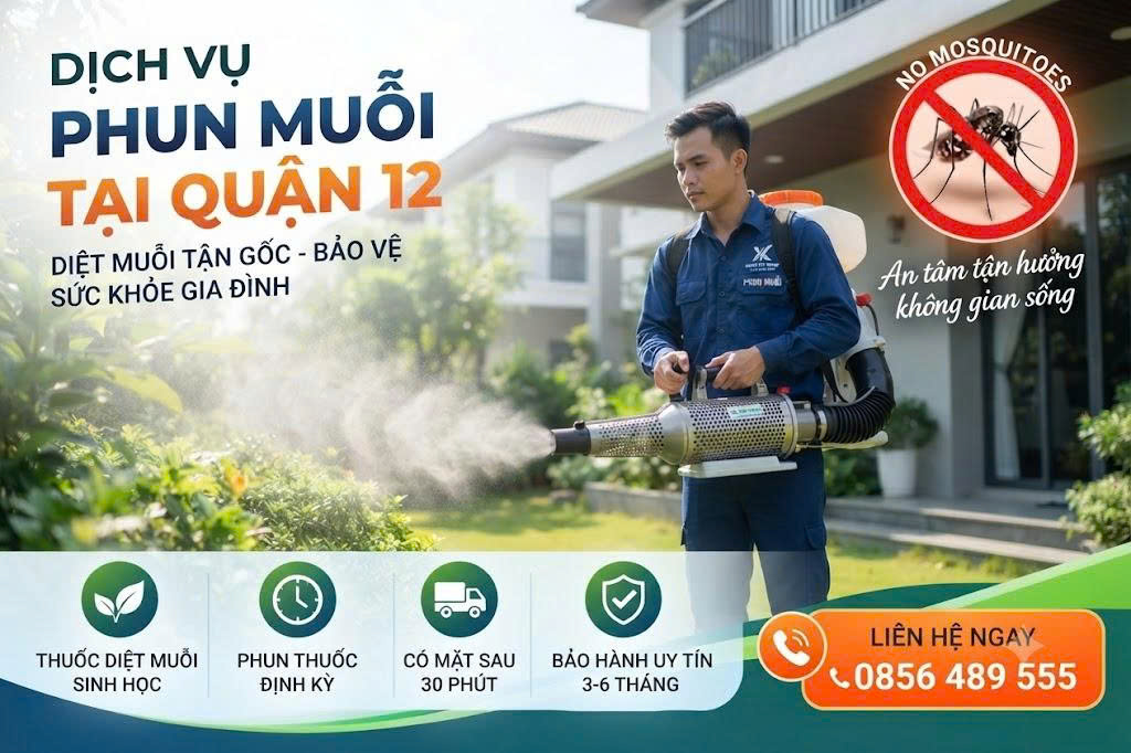 dịch vụ phun muỗi tại Quận 12