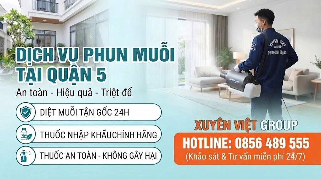 dịch vụ phun muỗi tại Quận 5