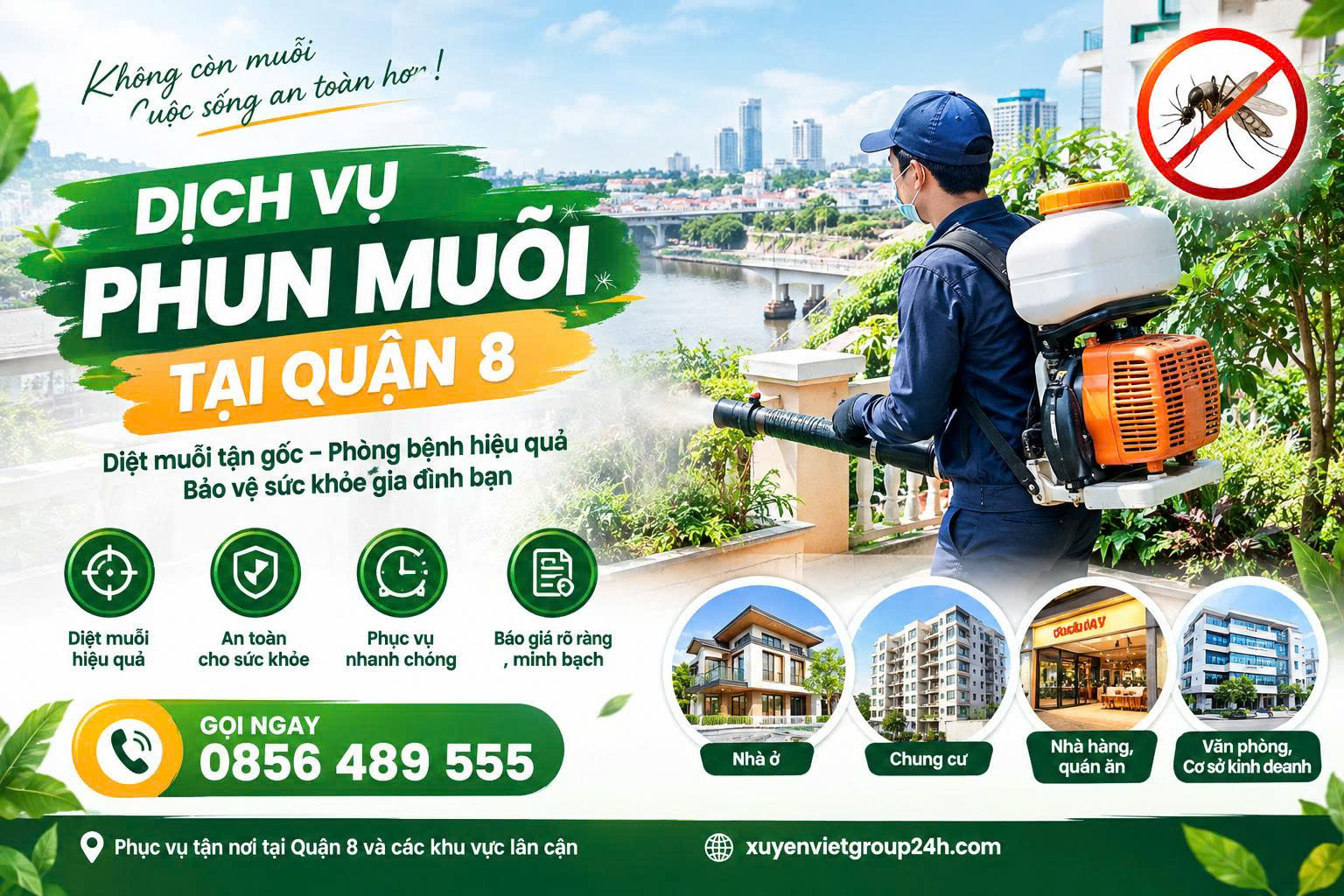 dịch vụ phun muỗi tại Quận 8
