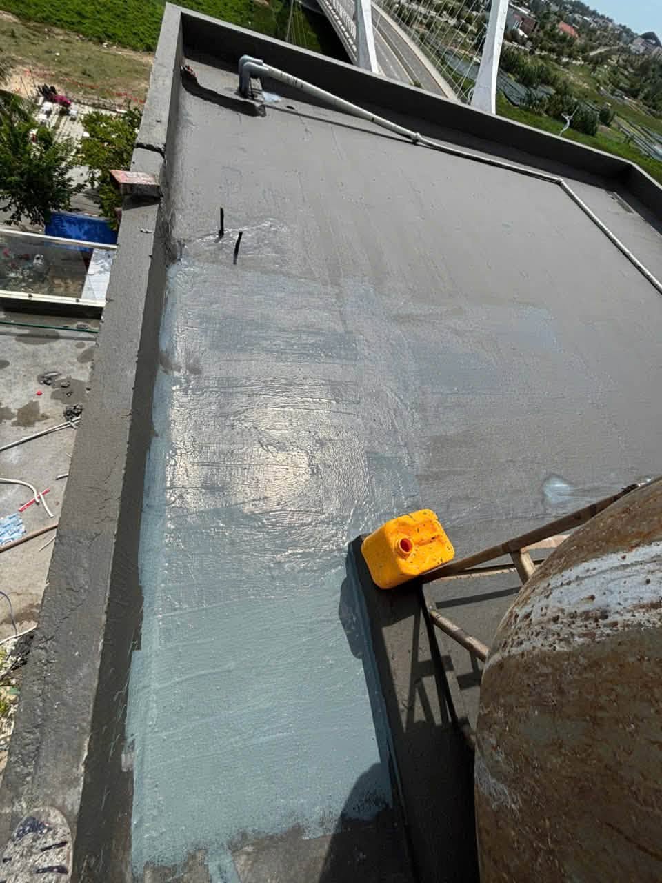 Chống thấm sàn mái bê tông tại Ba Đình cho công trình mới xây